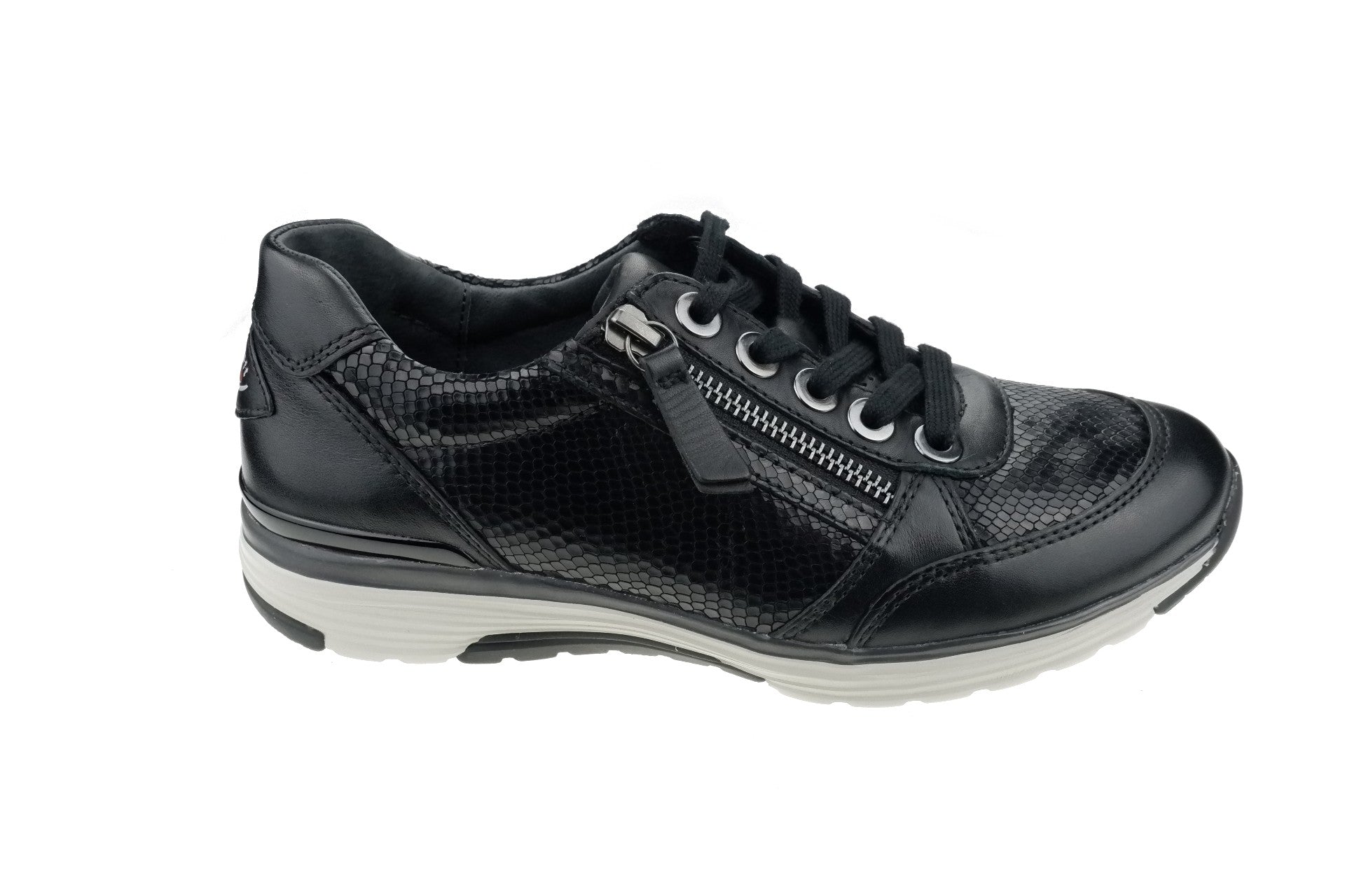 Gabor 76.538.17 - woman's Sneakers - Black leather - Chaplinshoes